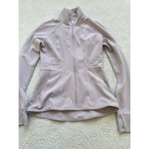Lululemon Athletica profile Smoky Blush High Neck Thumb Hole Full Zip Jacket 8